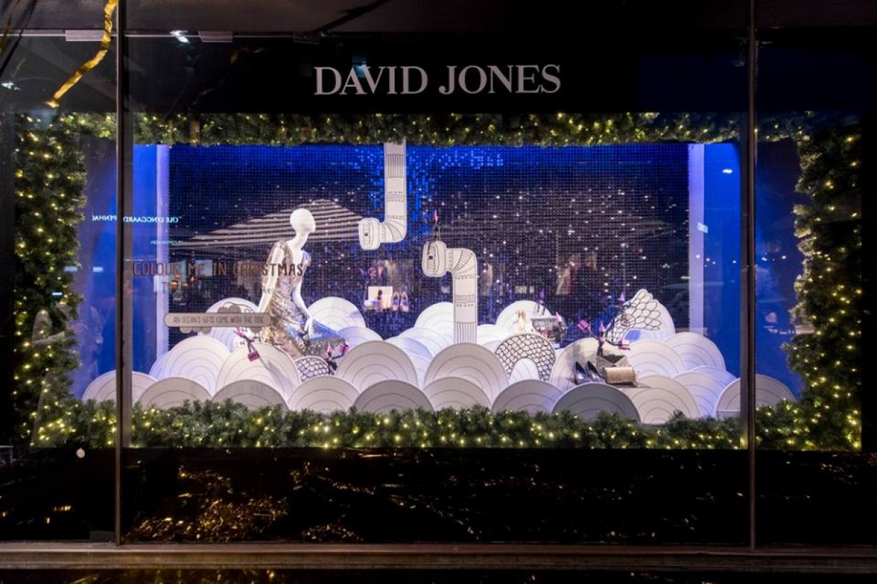 David Jones Cops Flak For Colourless Christmas Window Display B&T