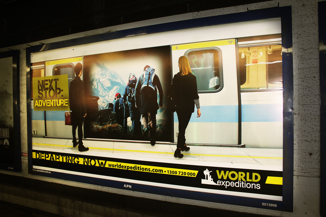 Get on Board with World Expeditions' Billboard Campaign B&T