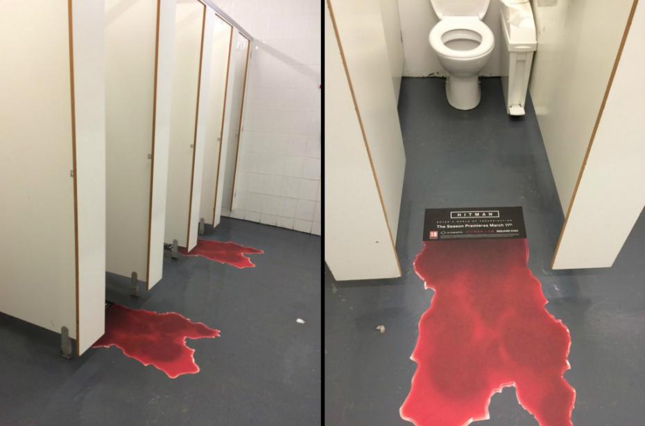 Hitmans Marketing Team Puts Fake Blood In Female Toilet Stalls BT