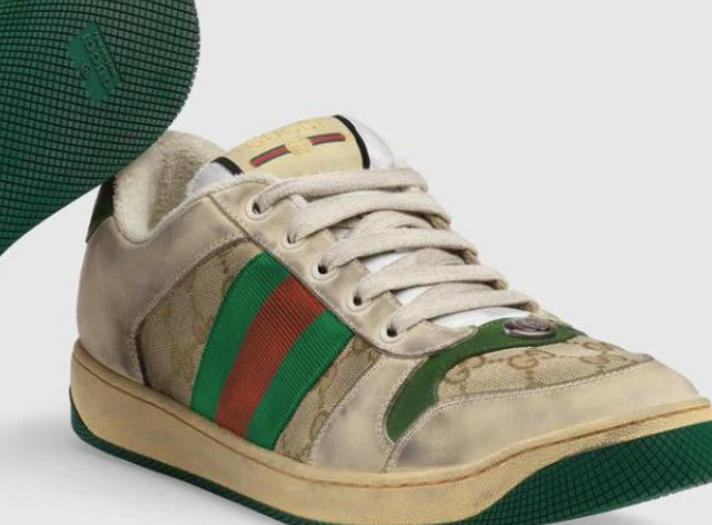 Gucci Blasted Over Dirty $1175 Sneakers - B&T