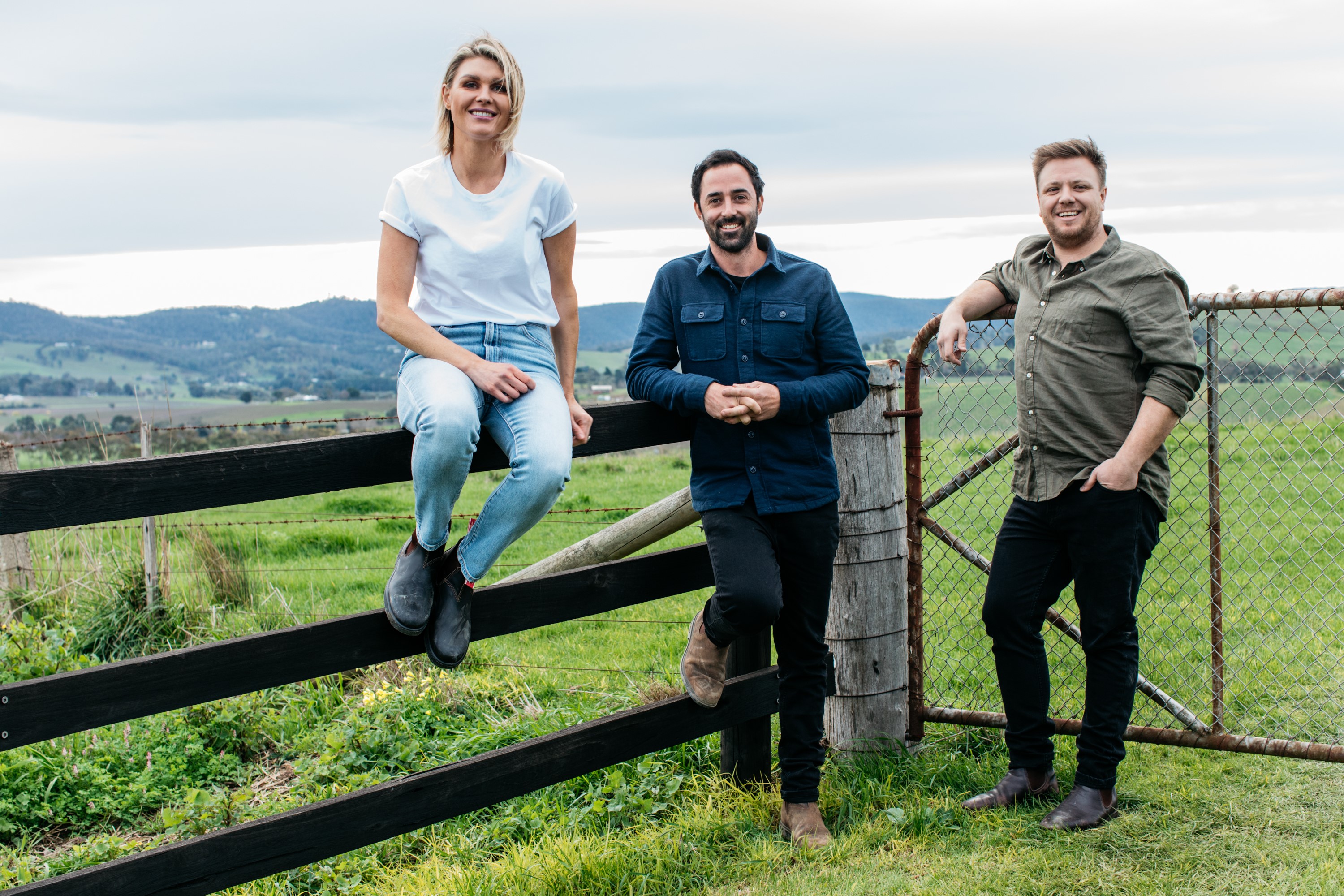 Network 10 Announces New Cooking Show Farm To Fork B T   Farm To Fork L To R Courtney Roulston Andy Allen Michael Weldon 