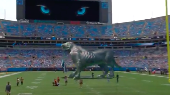 Carolina Panthers debut mixed-reality Panther at Home Opener 