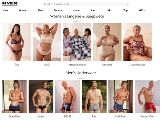 Myer In Strife Over Undies Campaign Showing Diverse Women & Only