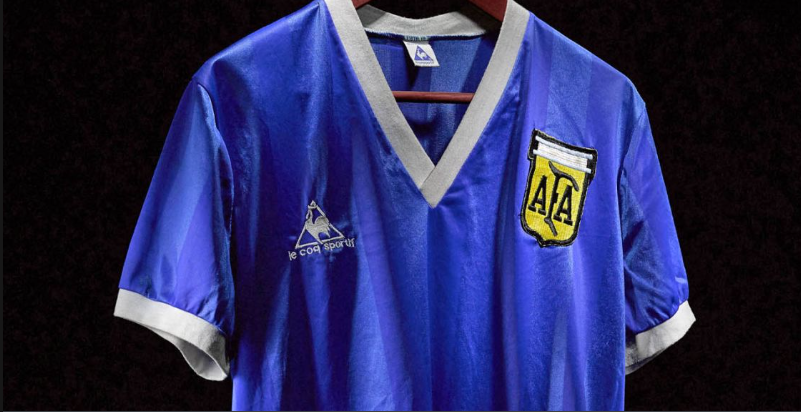 Diego Maradona's 'Hand of God' jersey sells for world record $9.28M at  auction 