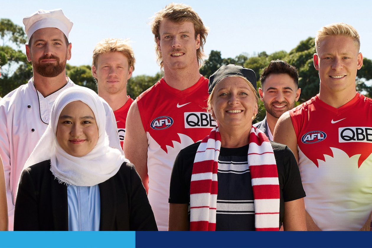 Sydney Swans & NSW Swifts Players Star In QBE Insurance’s Latest 'Q the