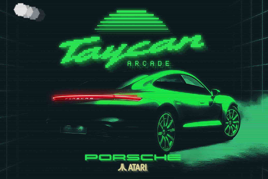 Porsche Taycan Atari campaign
