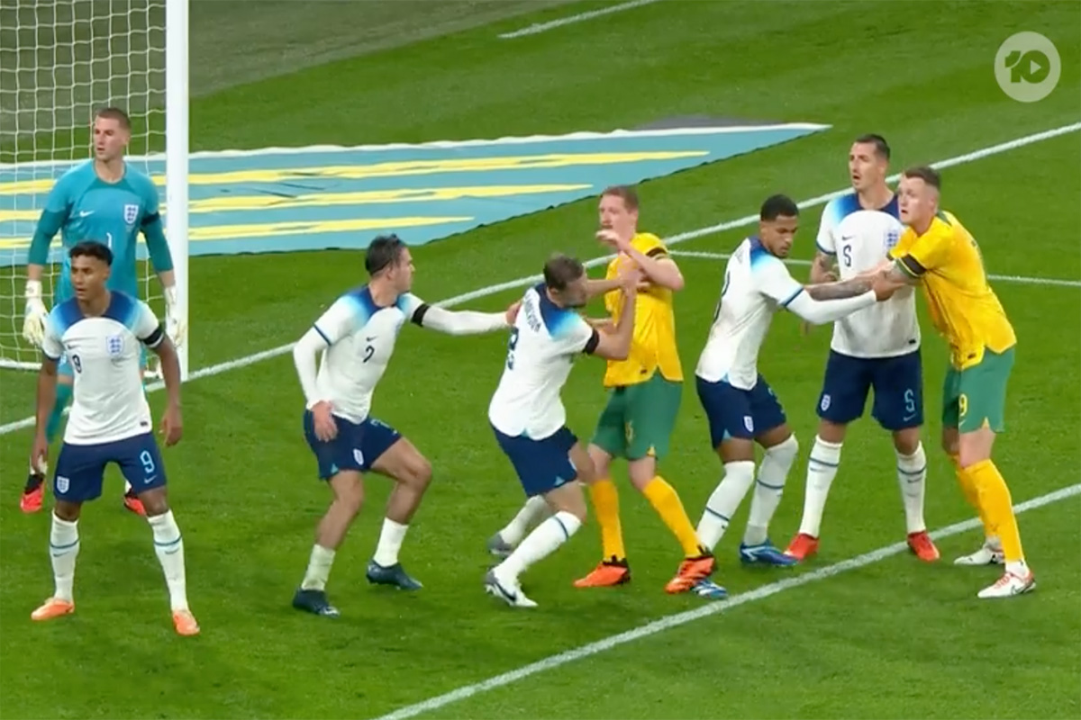 An ad that ran in live coverage of the Socceroos friendly with England breached gambling ad rules.