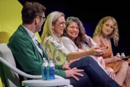 Speakers such as Gina Chick,Adventurer, Writer and Rewilding Facilitator (centre) proved a big hit at the 2024 event